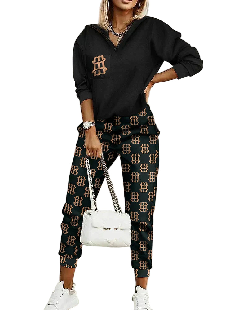 Premiumowy Dres Luksusowy Wygodny Zestaw Domowy Dla Kobiet