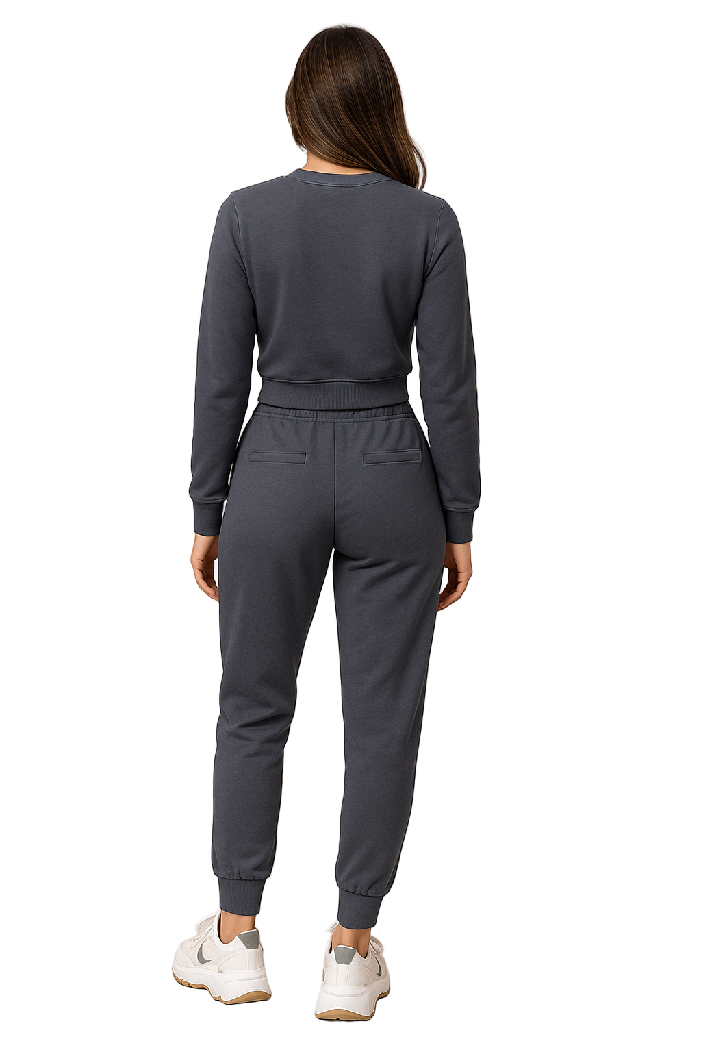 Wygodny Dwuczęściowy Damski Dres Z Krótką Bluza