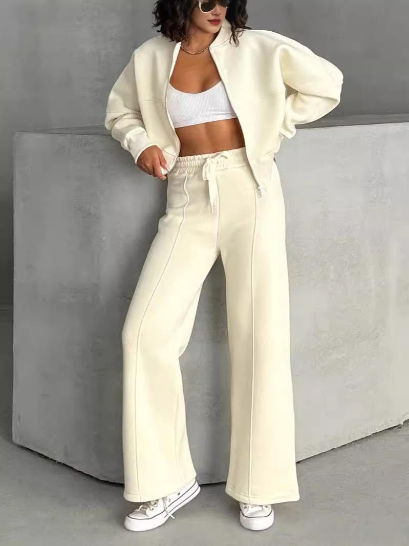 Luksusowy Damski Dres Trzyczęściowy z Kamizelką Topem i Spodniami