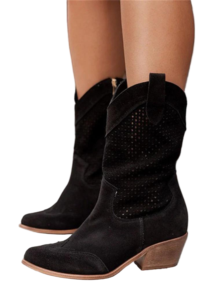 Stylowe Modne Damskie Kowbojki do Kostki