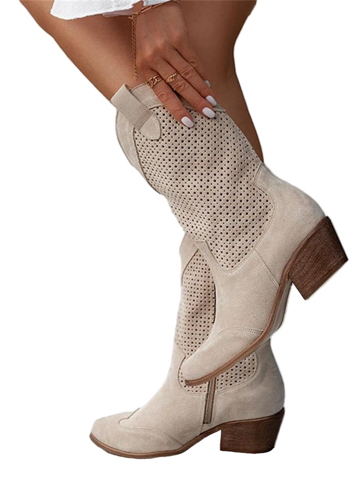 Stylowe Modne Damskie Kowbojki do Kostki