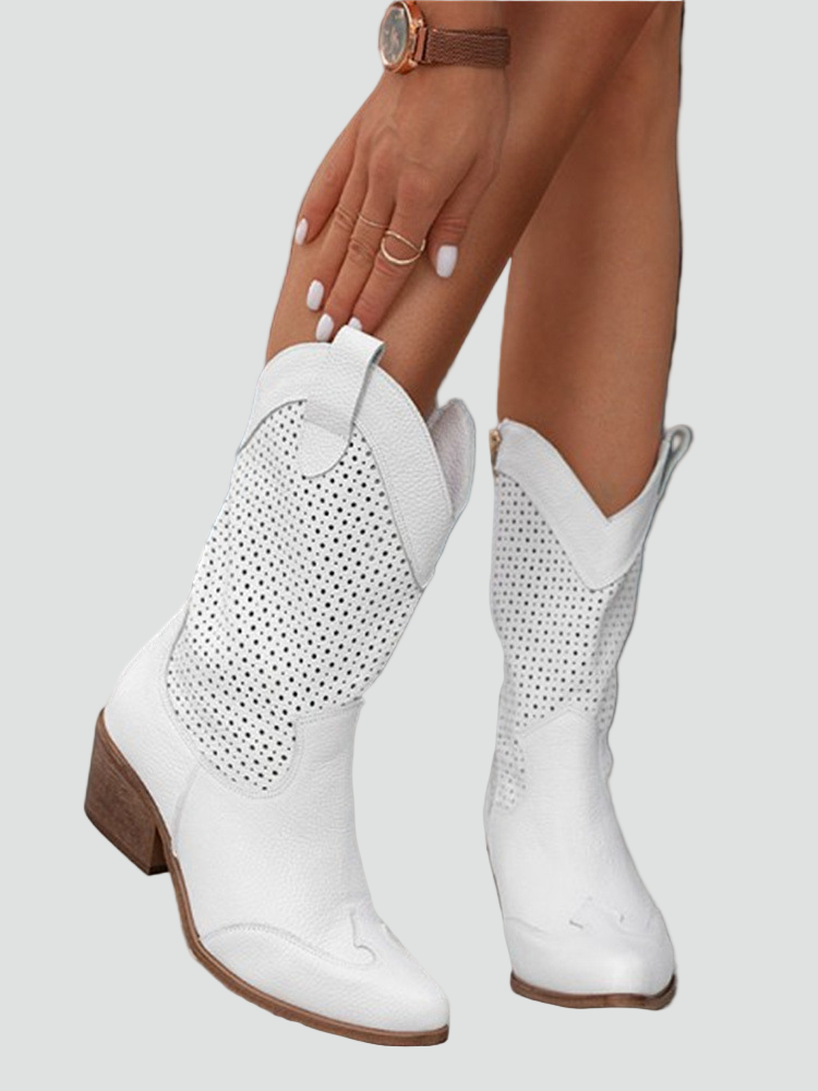 Stylowe Modne Damskie Kowbojki do Kostki