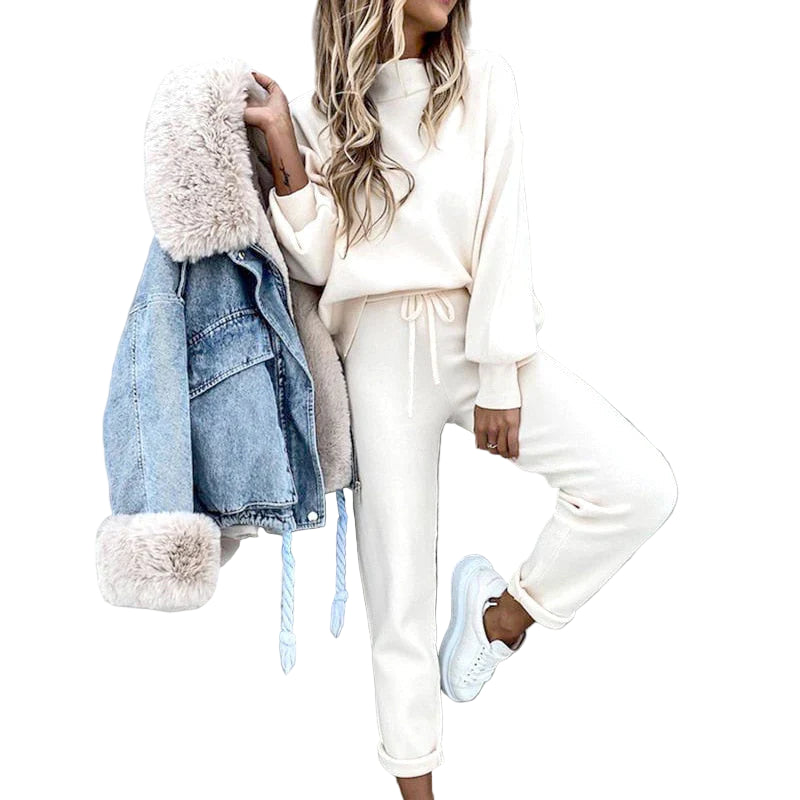 Wygodny i Stylowy Zestaw Bluzy i Spodni Damskich